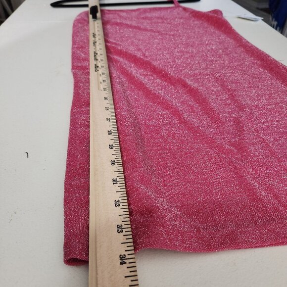 5 B Style Dress Pink Glittery Spaghetti Strap Slip Juniors Large - Picture 7 of 11